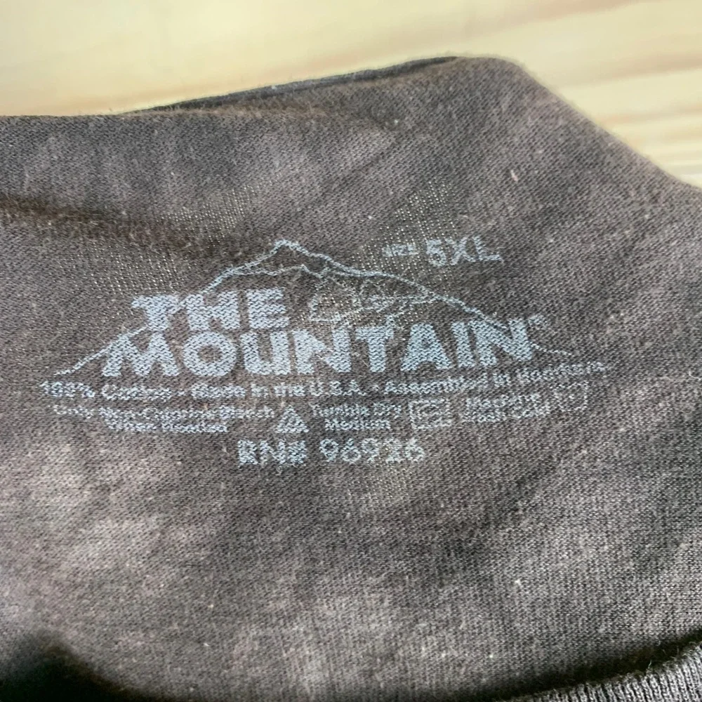 The Mountain Shirt Men 5XL Brown Tie Dye Dean Russo Cat Graphic Art 2014 USA - Picture 5 of 7